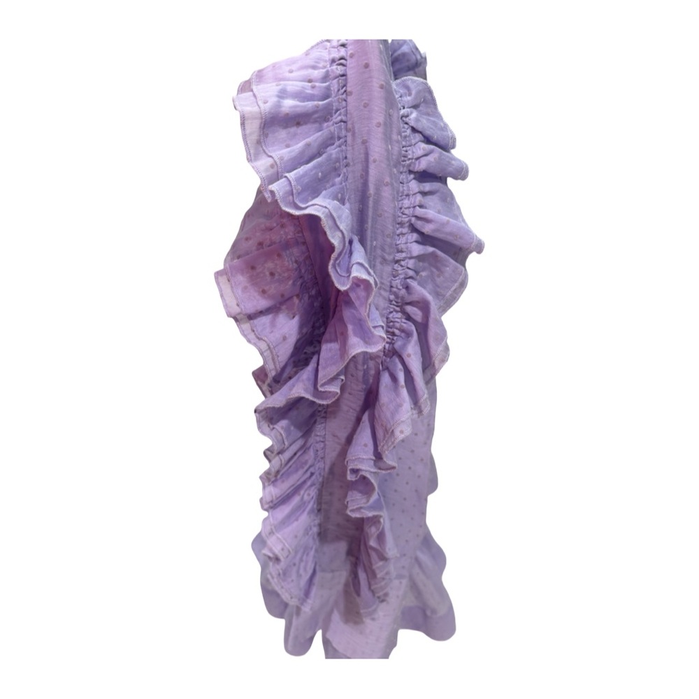 Free People Lilac Ruffle Mini Dress EUC - Picture 4 of 15